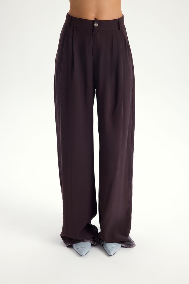 Mai Collection Brown Formal Elegant Set With Striped And Plain Design Wholesale Clothing Elegant