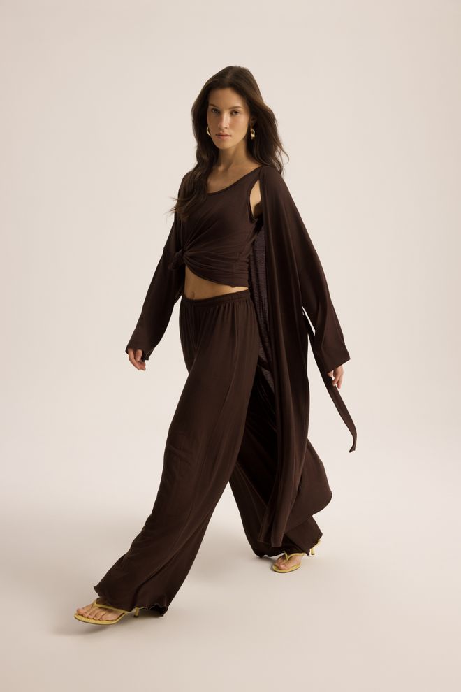 Mai Collection Brown Elegant Casual Set Wholesale Clothing 5