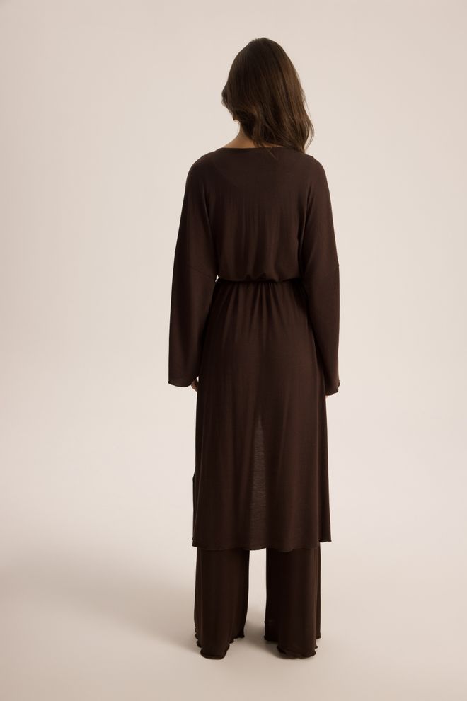 Mai Collection Brown Elegant Casual Set Wholesale Clothing Fall