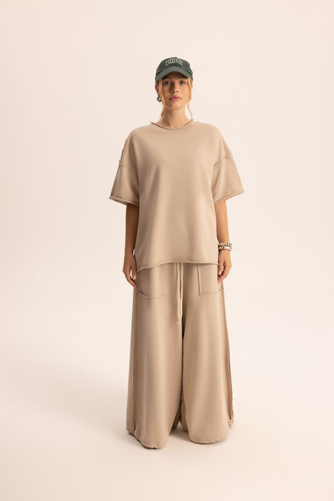 Mai Collection Beige Casual Streetwear Sport Set Wholesale Clothing 1