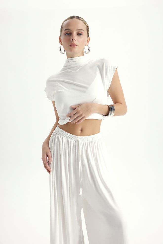 Mai Collection Conjunto Branco Elegante Casual Modesto Roupas por atacado Modesto