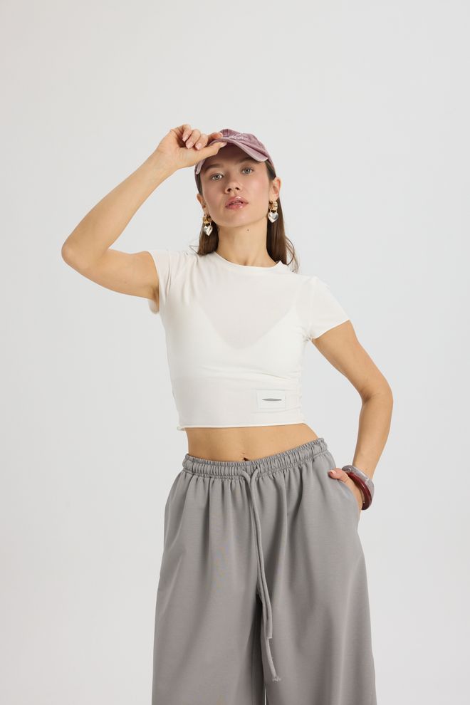 Mai Collection Bijeli Ležerni Set Ulične Mode S Mini Padobranskom Suknjom Veleprodaja odjeće 5