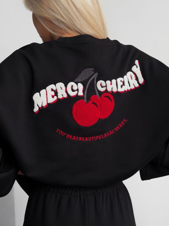 Mai Collection Σετ Αθλητικής Φόρμας Cherry Μαύρο Χονδρικό εμπόριο ενδυμάτων Casual