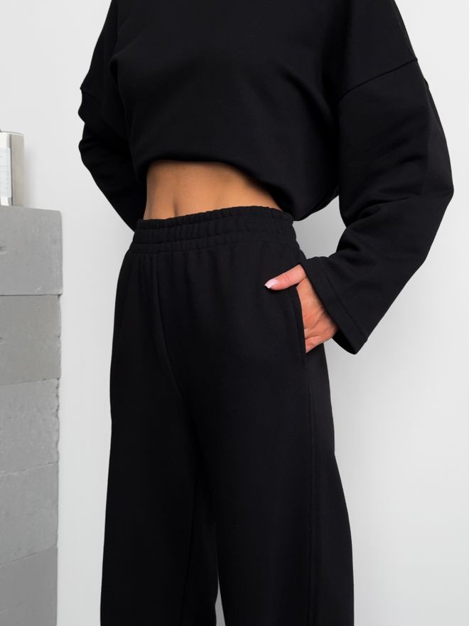 Mai Collection Komplet Trenirki Od Trešnje Crna Велепродаја одеће Полиестер