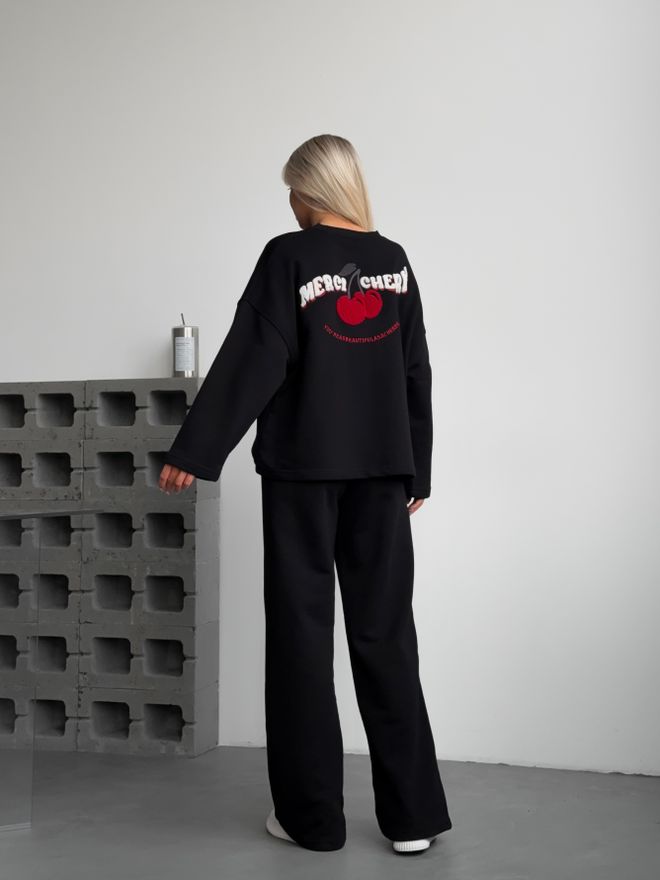 Mai Collection Komplet Trenirki Od Trešnje Crna Велепродаја одеће Зима