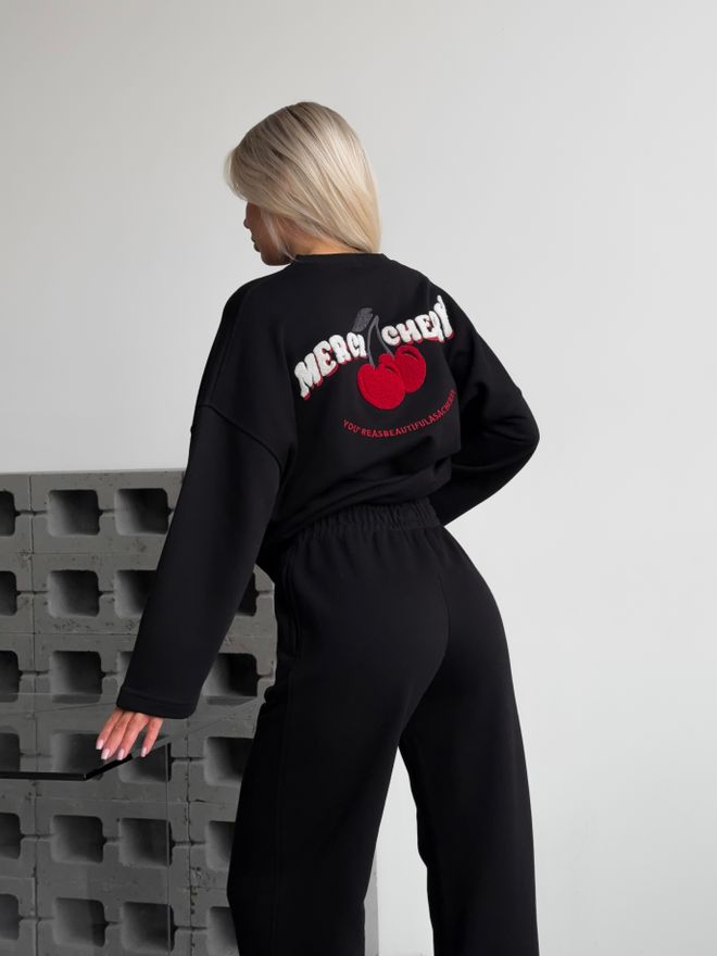 Mai Collection Komplet Trenirki Od Trešnje Crna Велепродаја одеће 9