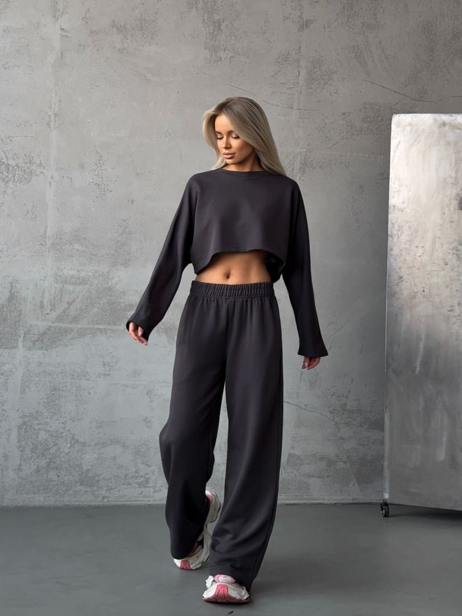 Mai Collection Trainingsset Antraciet Groothandel Kleding Casual