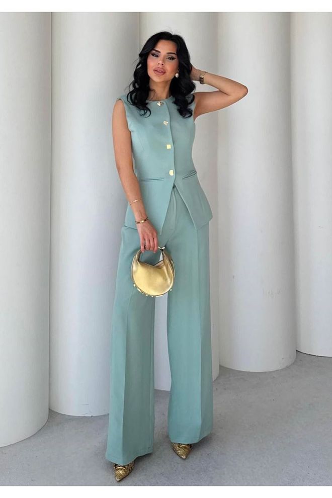 Maxi Modena Σετ Πράσινο Κομψό Επίσημο Casual Χονδρικό εμπόριο ενδυμάτων Επίσημο