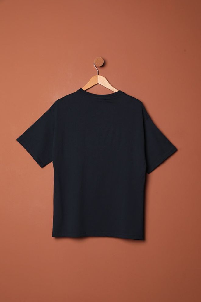 Maxi Modena Suprem Fabric Stone Printed Women's T Shirt Navy Wholesale Clothing Birthday