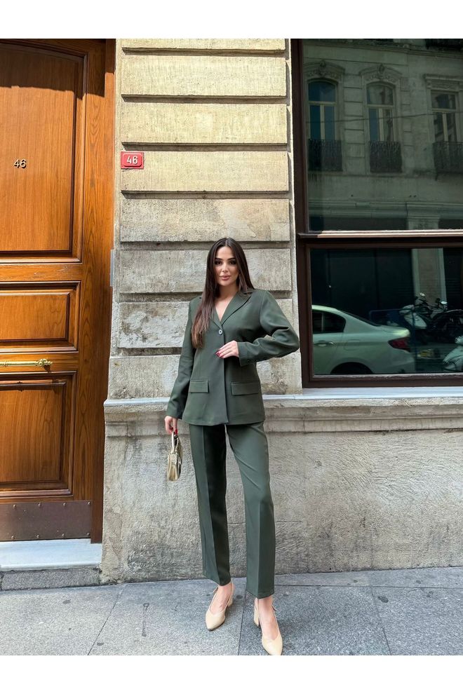 Maxi Modena Zelena Elegantna Formalna Blejzer Haljina Veleprodaja odjeće Posao