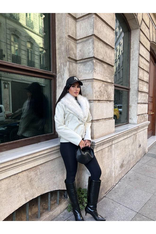 Maxi Modena Λευκό Σακάκι Με Στενή Γραμμή Και Μονό Κουμπί Χονδρικό εμπόριο ενδυμάτων Casual