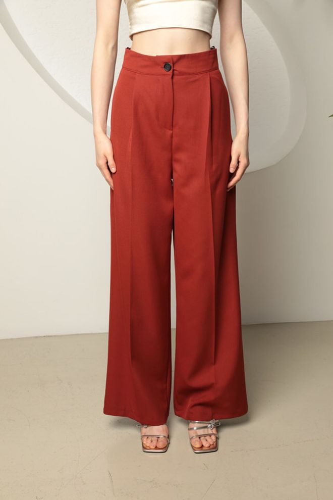 Maxi Modena Palazzo Trousers Tile Wholesale Clothing Fall