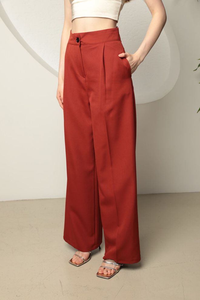 Maxi Modena Palazzo Trousers Tile Wholesale Clothing 4