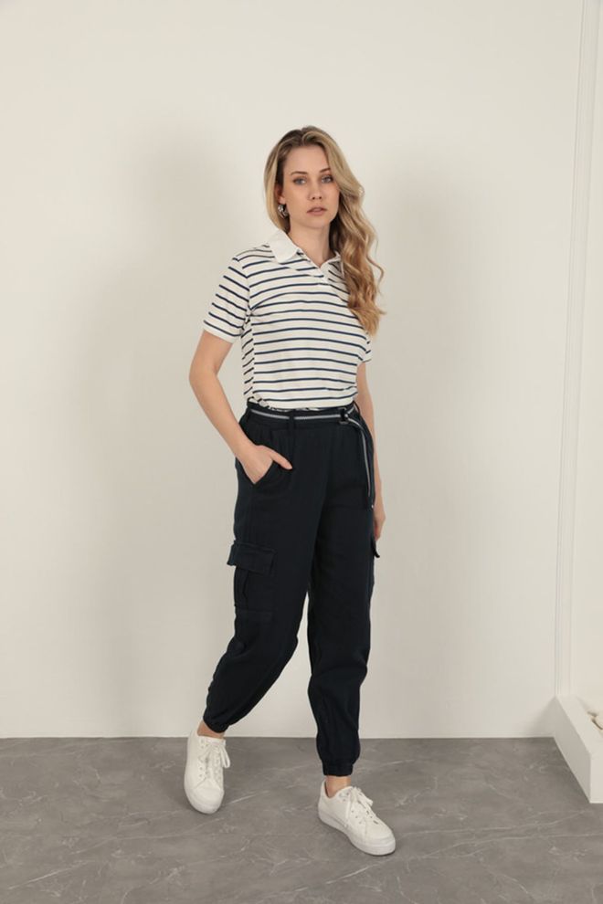 Maxi Modena T shirt Rayé Suprem Fabric Multicolore Vêtements en gros Printemps