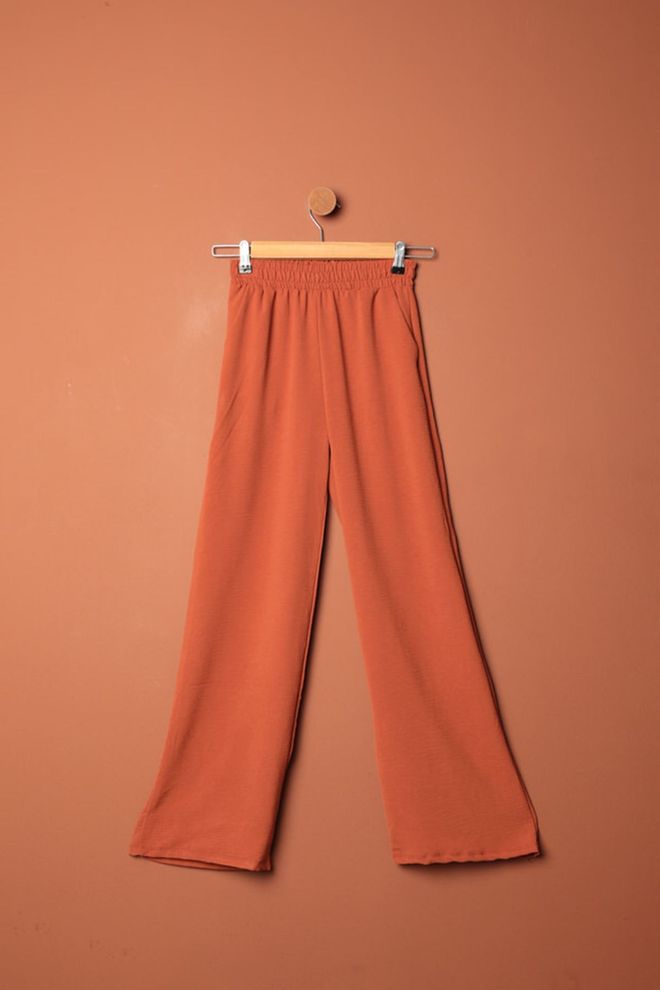 Maxi Modena Pantaloni Larghi In Tessuto Aerobin Arancione Abbigliamento all'ingrosso Casuale
