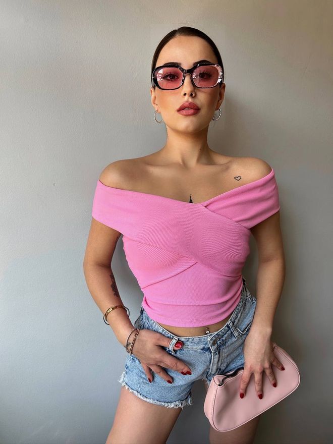 Ilia Blusa Rosa Ropa al por mayor Casual
