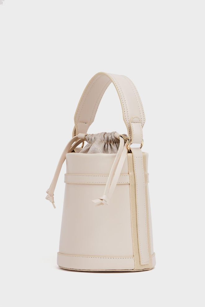 Mina Fashion Contrast Stitched Bucket Hand And Shoulder Bag Wholesale Clothing 0