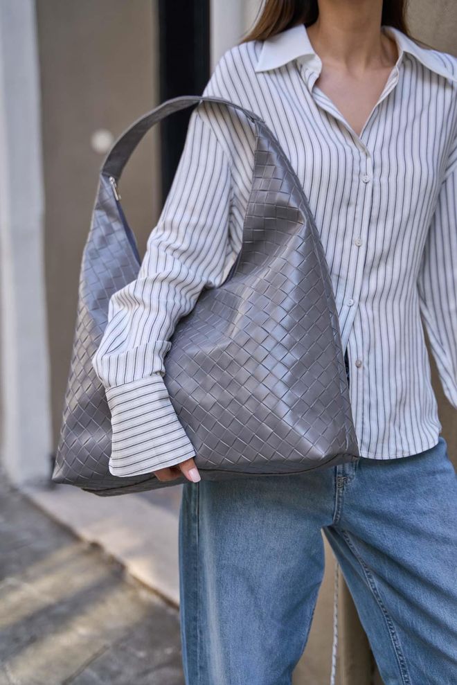 Mina Fashion Odinis Pečių Krepšys Su Tinklelio Raštu Didmeninė prekyba drabužiais Dirželis