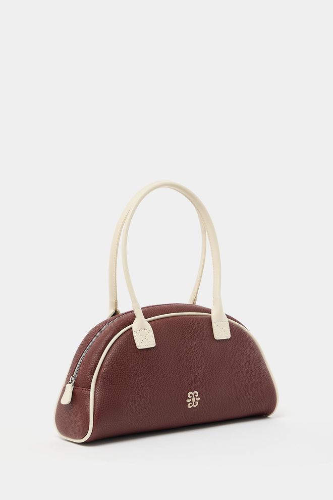 Mina Fashion Bolsa de mão e ombro retrô cor de vinho Roupas por atacado 4