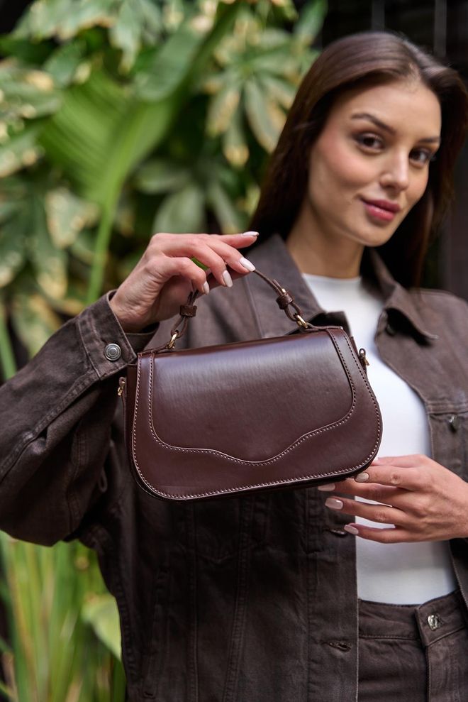 Mina Fashion Torba na ramię i ramię z krzyżowym paskiem z pokrywką brązowa Hurtowa sprzedaż odzieży 4