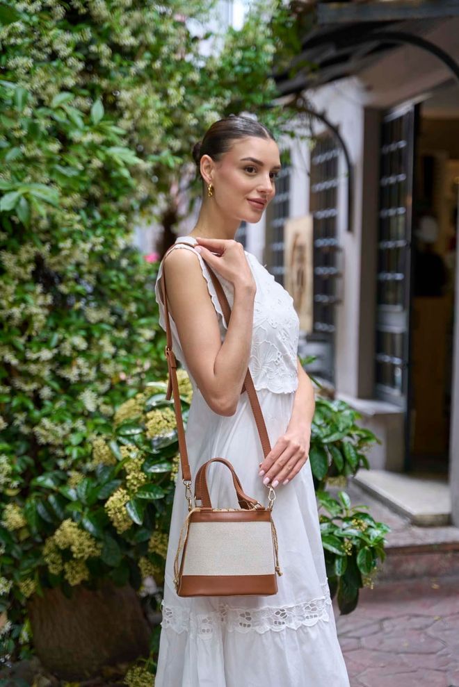 Mina Fashion Taška na ruky a rameno v českom štýle Canvas Taba Veľkoobchod s oblečením 0