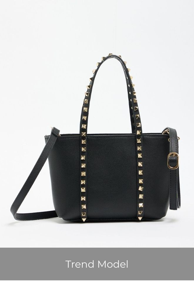 Mina Fashion Staple Detailná PU kožená spona na ruky a rameno čierna Veľkoobchod s oblečením 4