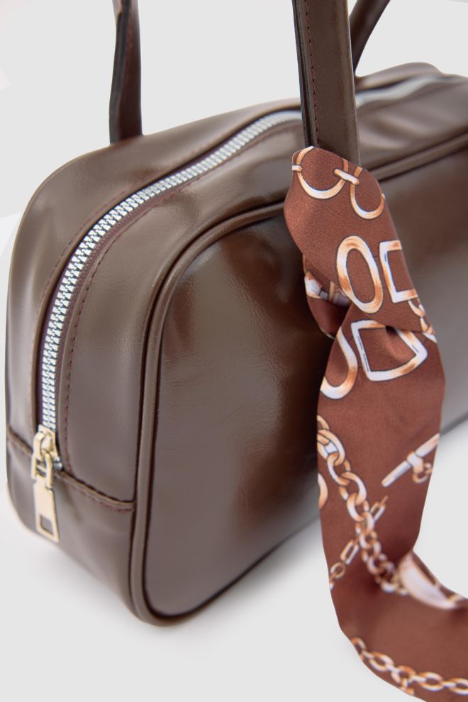 Mina Fashion Bolsa De Baguete Detalhada Com Cachecol Roupas por atacado Verão