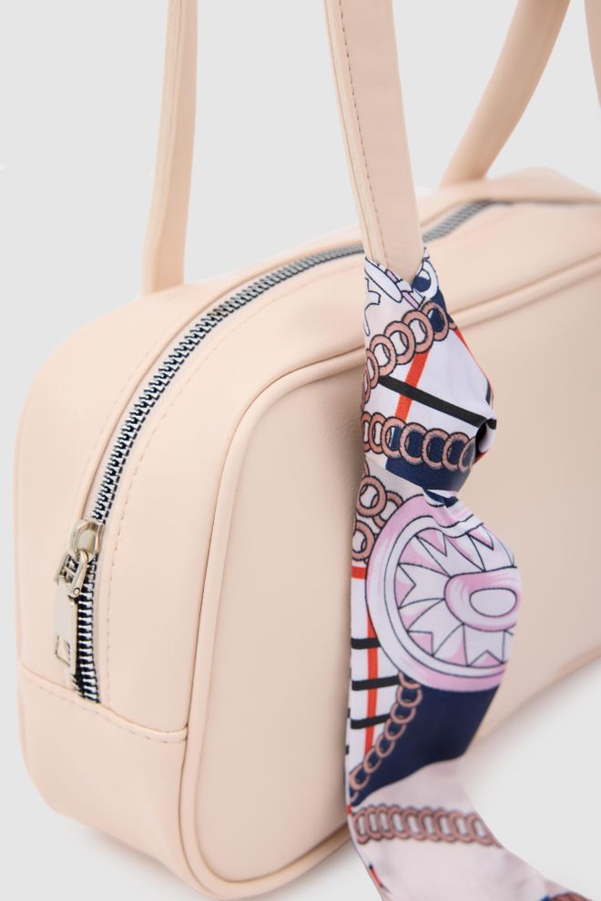 Mina Fashion Scarf Detailed Baguette Bag Wholesale Clothing 2