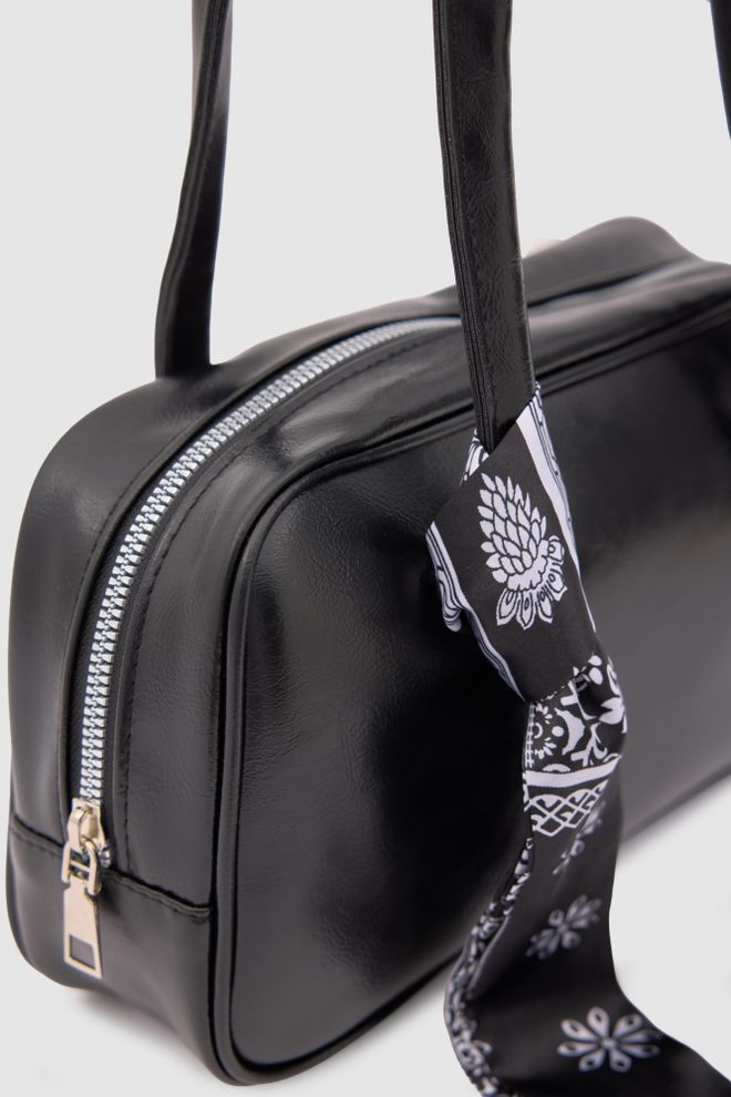 Mina Fashion Scarf Detailed Baguette Bag Wholesale Clothing 2