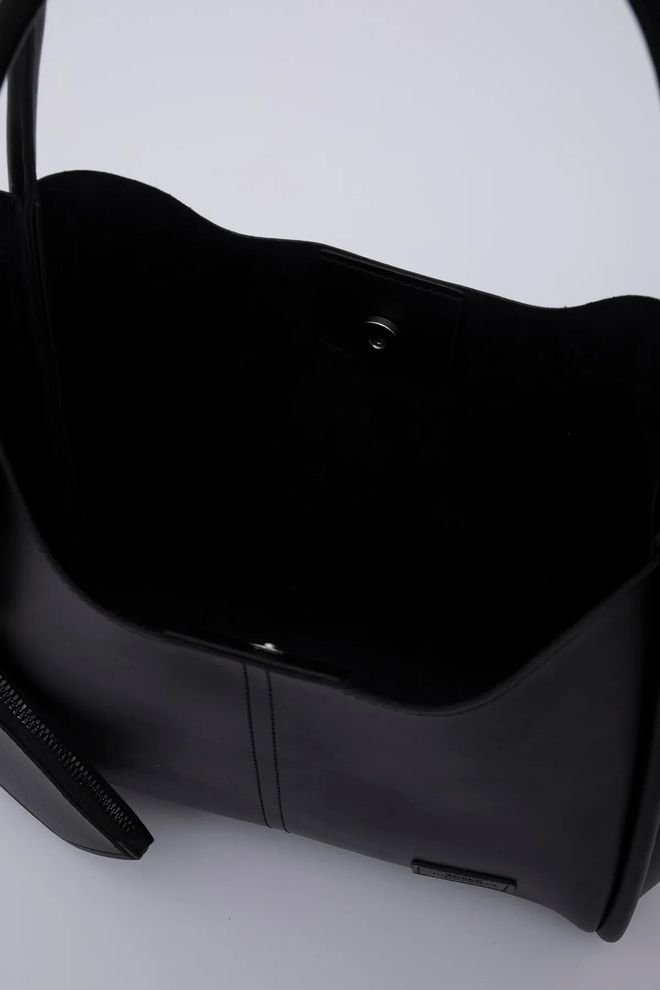 Mina Fashion Bolsa Feminina De Mão E Ombro Com Fecho De Pressão Carteira De Couro Sintético E Bolsa De Maquiagem Roupas por atacado 6