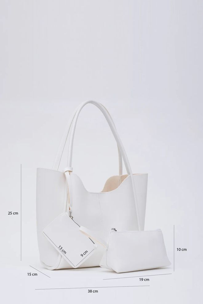 Mina Fashion Bolsa Feminina De Mão E Ombro Com Fecho De Pressão Carteira De Couro Sintético E Bolsa De Maquiagem Roupas por atacado 1