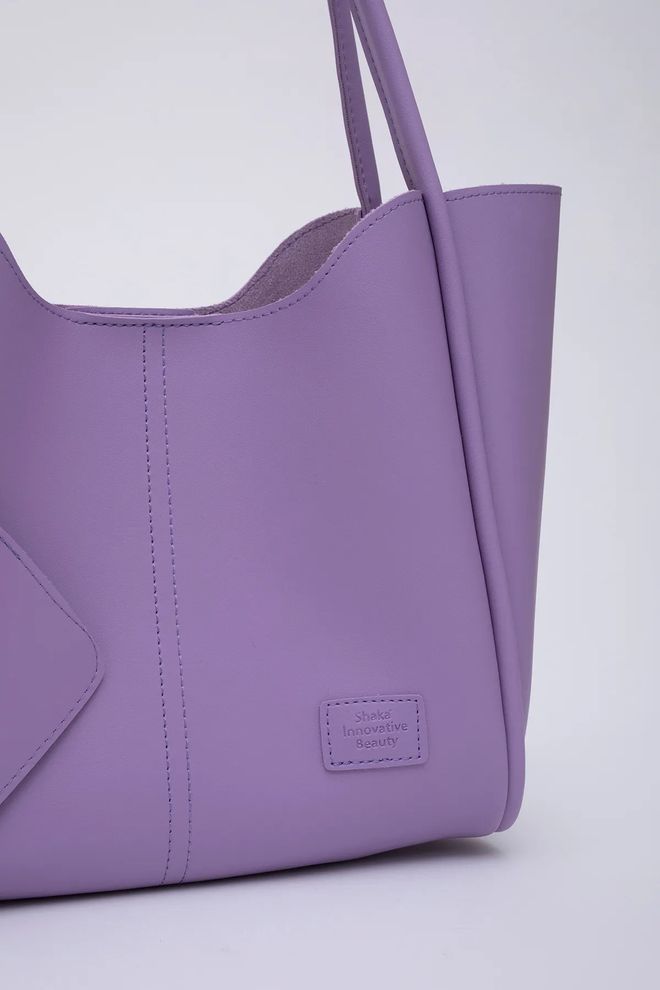 Mina Fashion Bolsa Feminina De Mão E Ombro Com Fecho De Pressão Carteira De Couro Sintético E Bolsa De Maquiagem Roupas por atacado 4