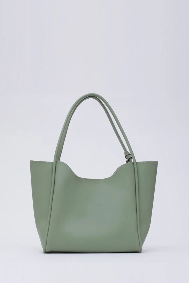 Mina Fashion Bolsa Feminina De Mão E Ombro Com Fecho De Pressão Carteira De Couro Sintético E Bolsa De Maquiagem Roupas por atacado Verão