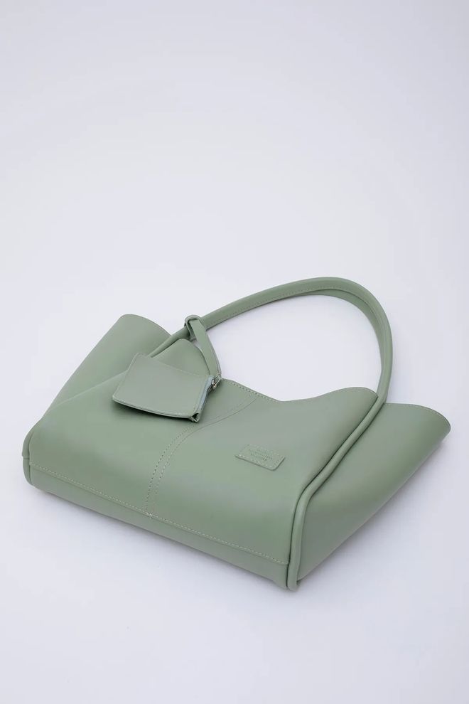 Mina Fashion Bolsa Feminina De Mão E Ombro Com Fecho De Pressão Carteira De Couro Sintético E Bolsa De Maquiagem Roupas por atacado 6