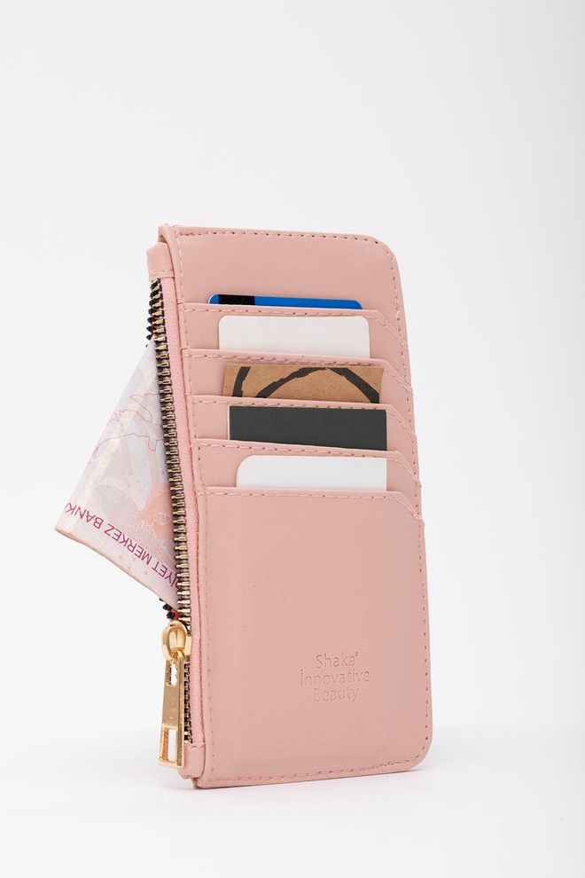 Mina Fashion Portafoglio Porta Carte Con Cerniera In Finta Pelle Con Monete E 5 Scomparti Per Carte Abbigliamento all'ingrosso 0
