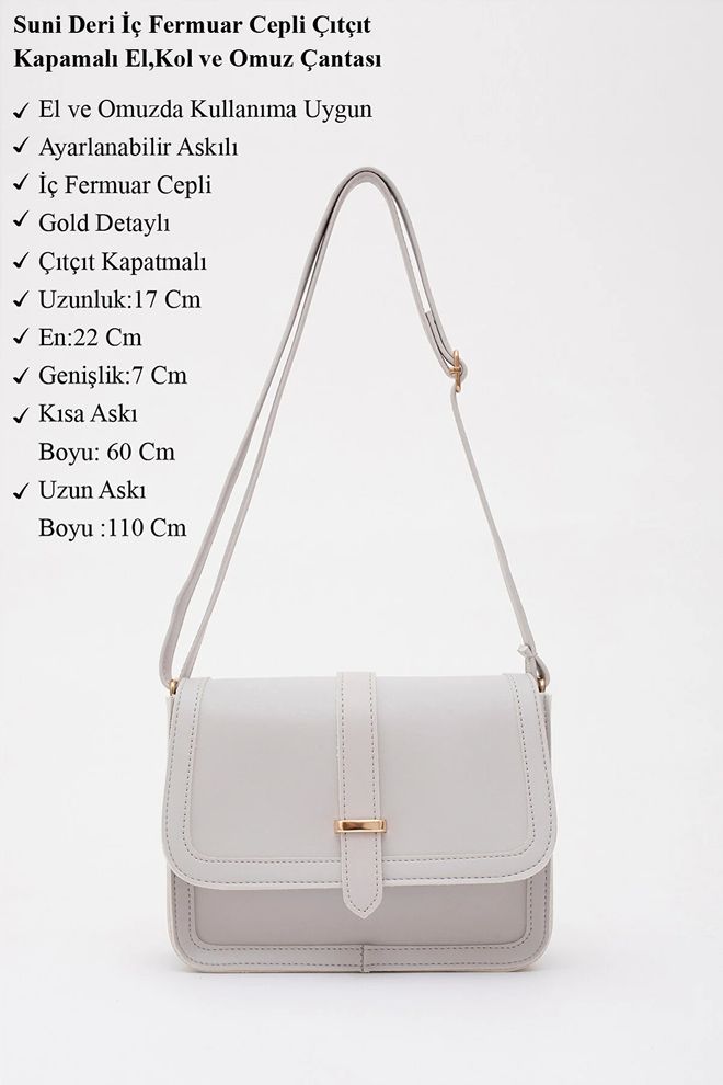 Mina Fashion Bolso De Mano Brazo Y Hombro De Cuero Artificial Con Bolsillo Interno Con Cremallera Y Cierre A Presión Ropa al por mayor 2