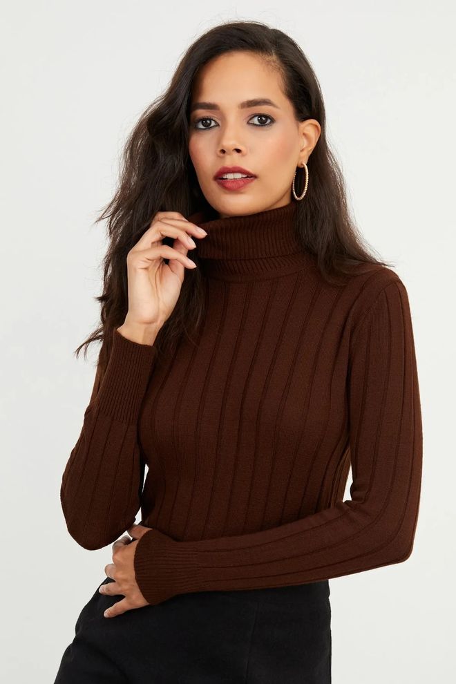 Mina Fashion Women's Turtleneck Sweater Wholesale Clothing Casual