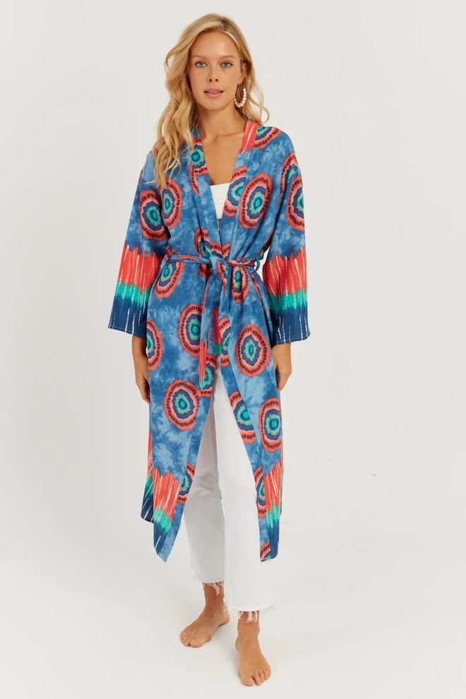 Mina Fashion Multi Patterned Kimono Wholesale Clothing 4