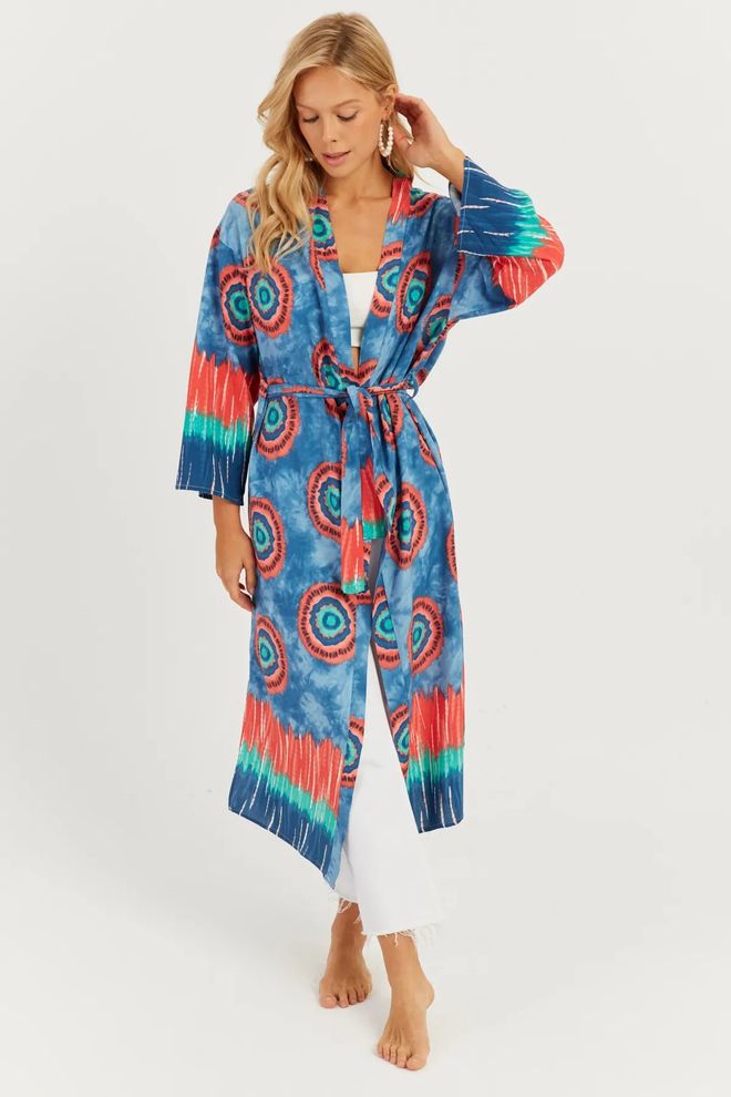 Mina Fashion Multi Patterned Kimono Wholesale Clothing Dating