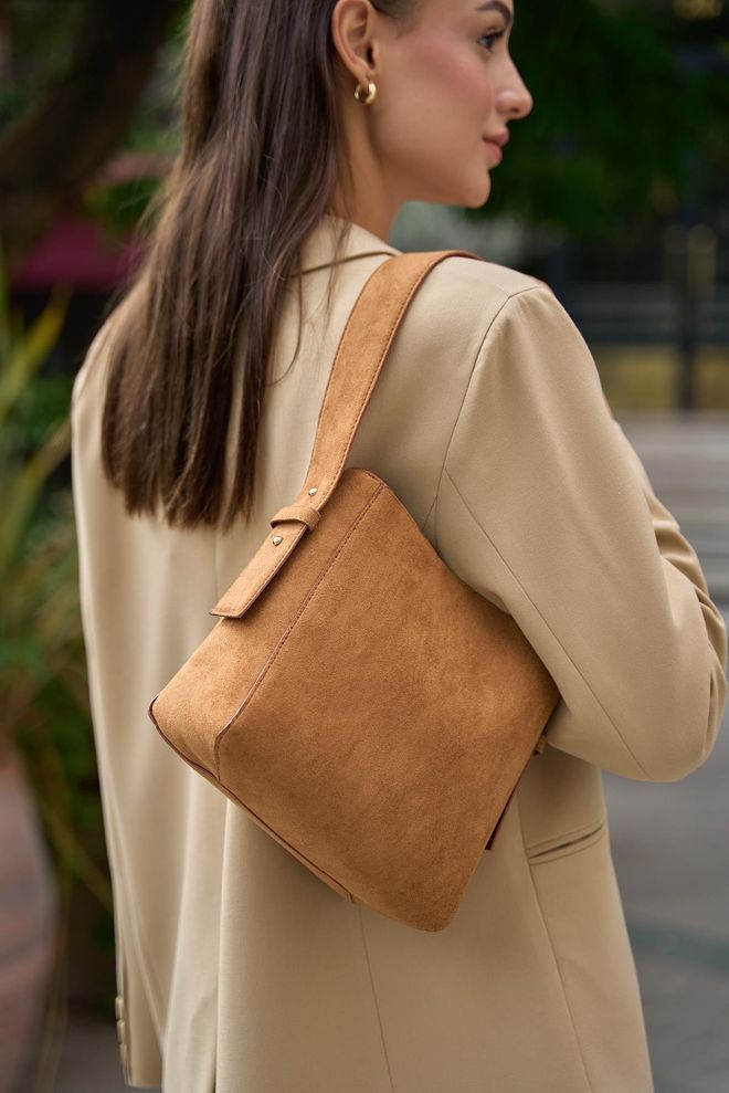 Mina Fashion Borsa A Tracolla In Morbida Pelle Con Tracolla Regolabile Scamosciata Abbigliamento all'ingrosso 0