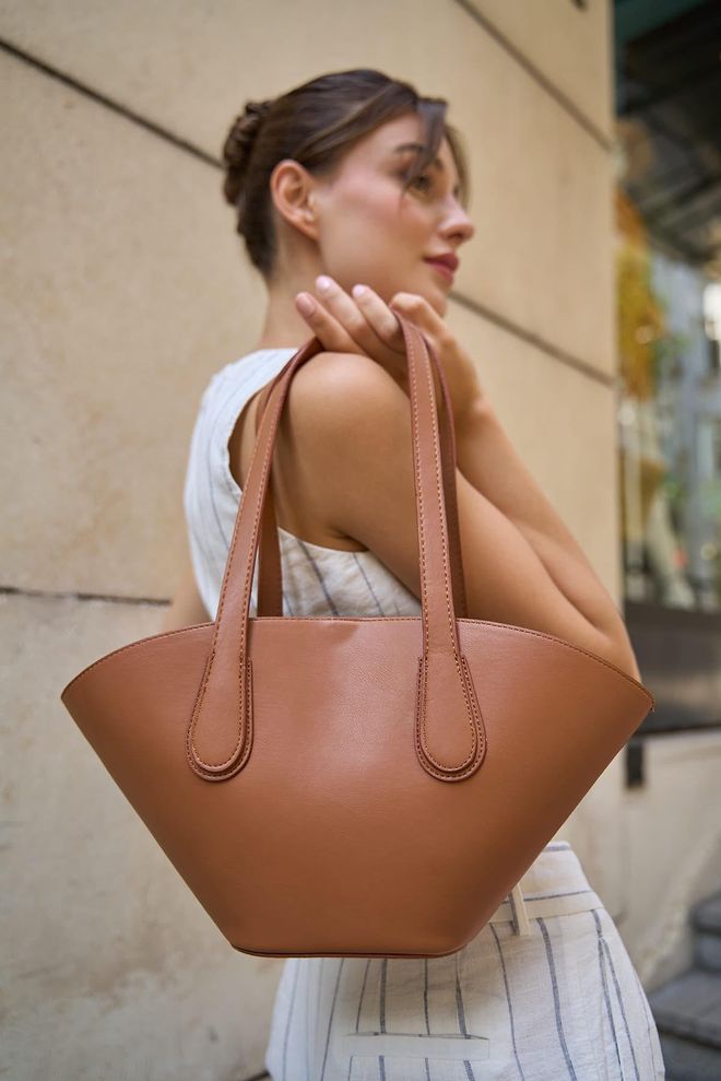 Mina Fashion Shopper In Leerlook Groothandel Kleding Winter