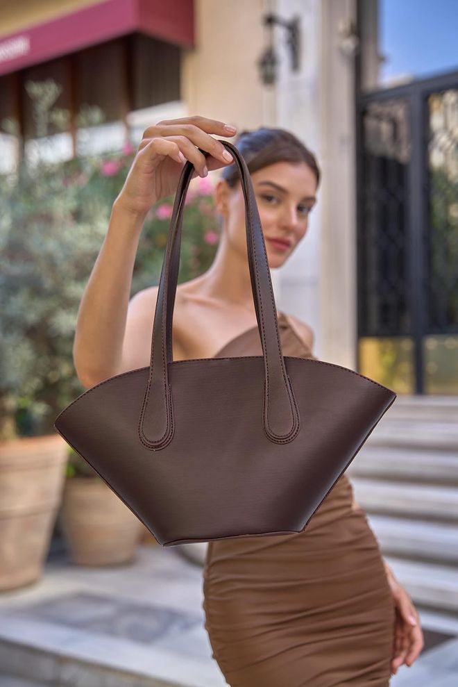 Mina Fashion Shopper In Leerlook Groothandel Kleding 1