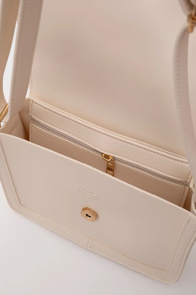 Mina Fashion حقيبة يد من الجلد الصناعي وحقيبة كتف مع جيب داخلي بسحاب ومشبك تثبيت ملابس بالجملة 6