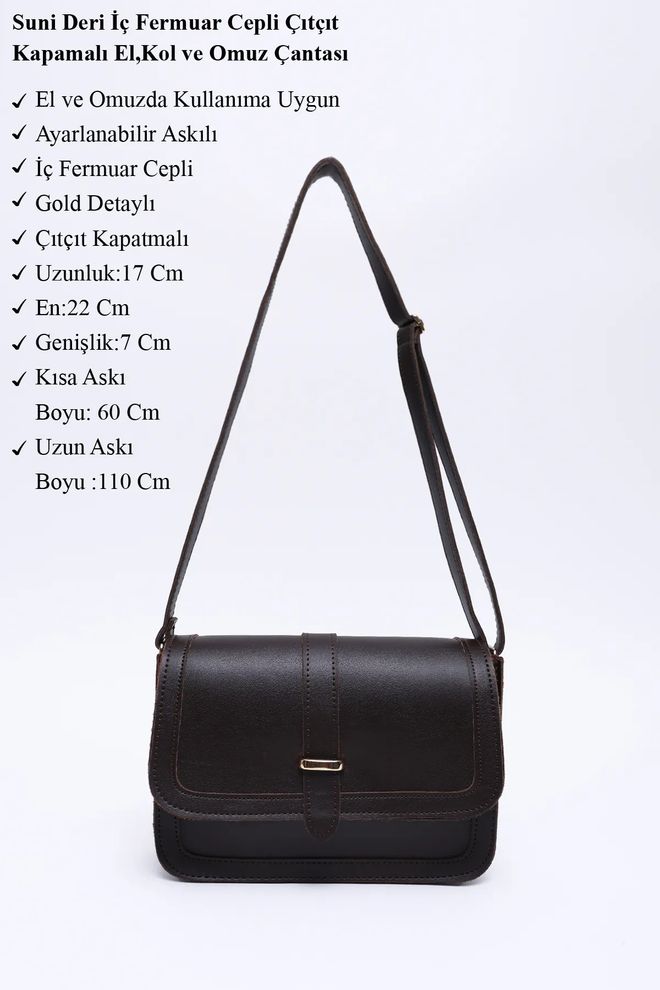 Mina Fashion حقيبة يد من الجلد الصناعي وحقيبة كتف مع جيب داخلي بسحاب وإغلاق سريع ملابس بالجملة 2