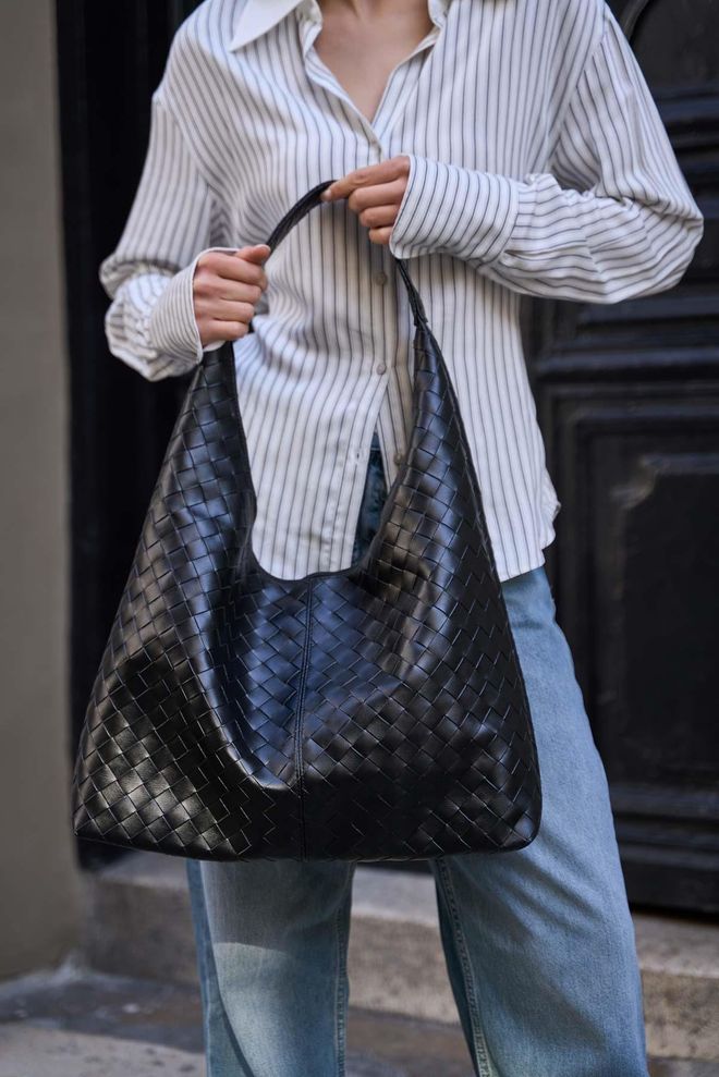 Mina Fashion Megztas Raštuotas Odinis Pečių Krepšys Didmeninė prekyba drabužiais 1
