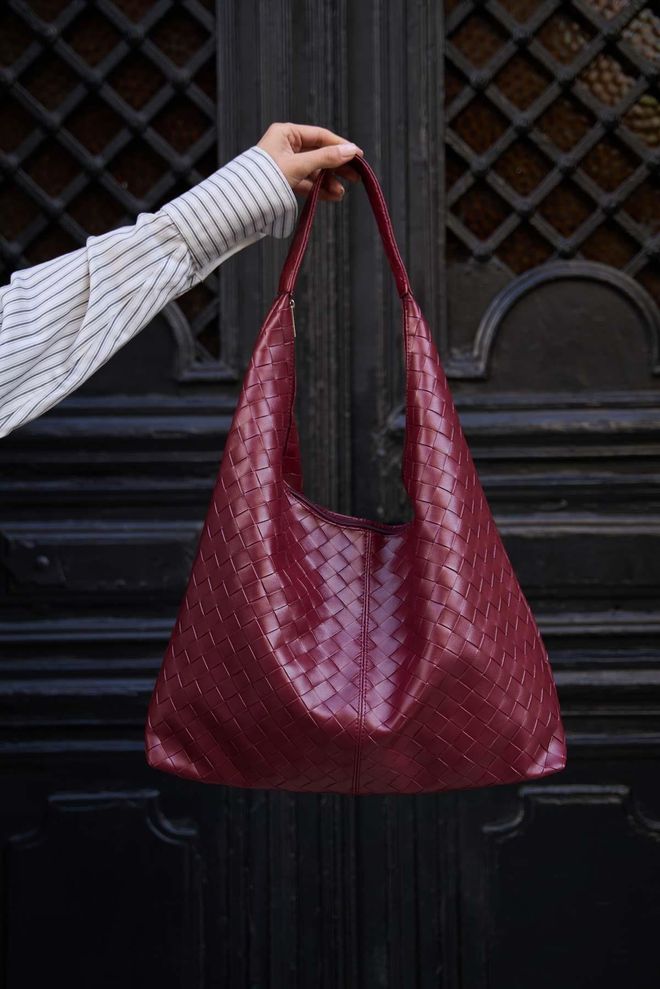 Mina Fashion Gestrickte Gemusterte Leder Umhängetasche Großhandelskleidung 2
