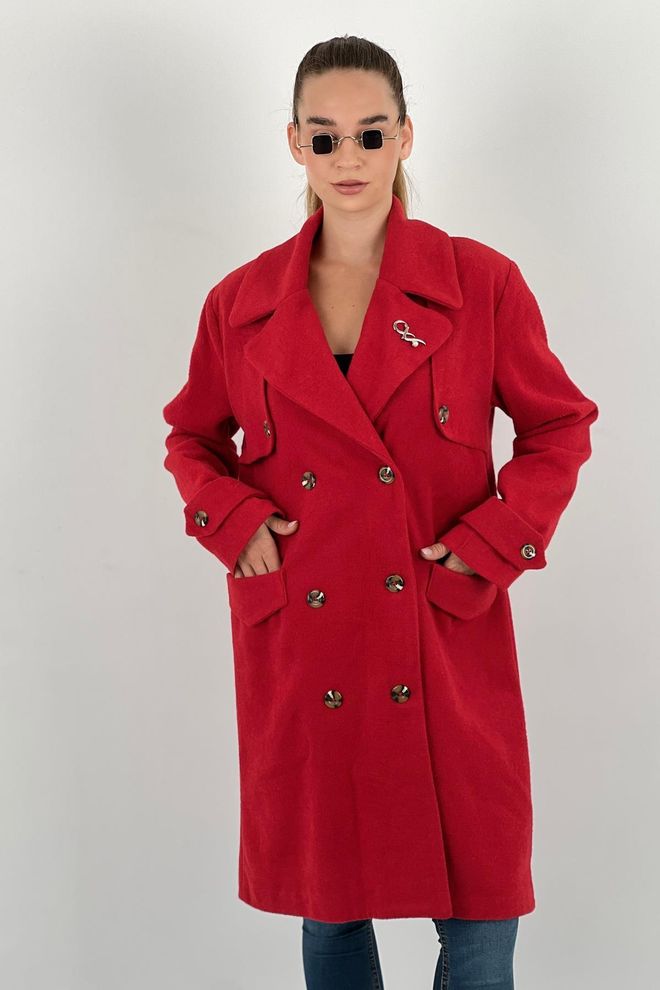 Mina Fashion Stempelmantel Großhandelskleidung Lässig