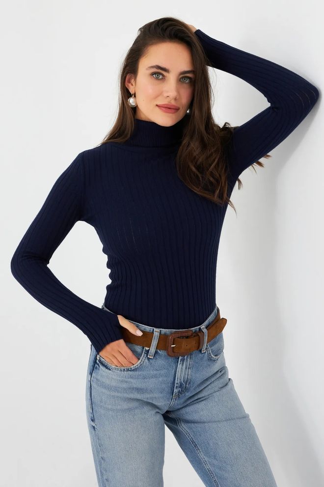 Mina Fashion Women's Turtleneck Sweater Blouse Wholesale Clothing Casual