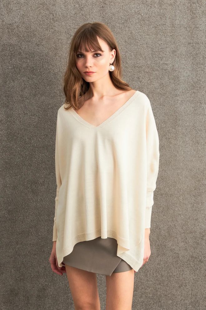 Mina Fashion Camicetta Da Donna Con Scollo A V E Volant Abbigliamento all'ingrosso Casuale