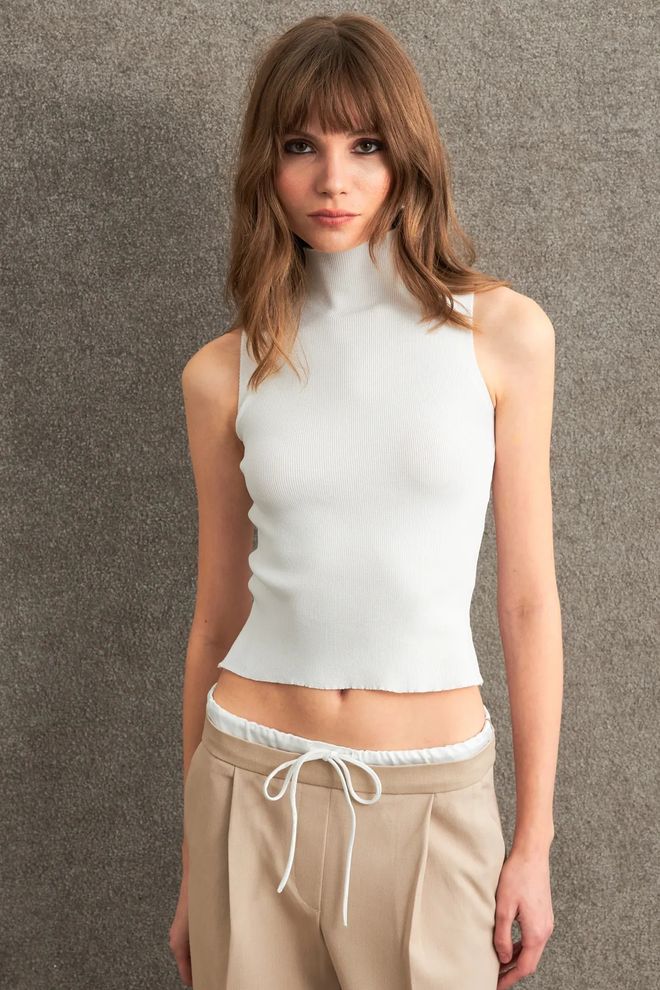 Mina Fashion Camicetta Senza Maniche In Maglieria Da Donna Abbigliamento all'ingrosso Casuale